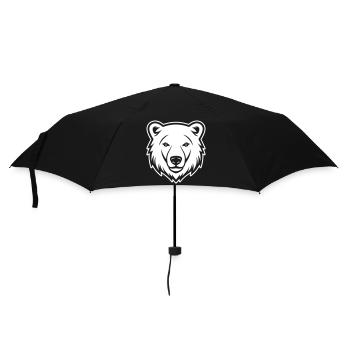 Polar Bear Head Polar Bear - Umbrella (small) - black - Front
