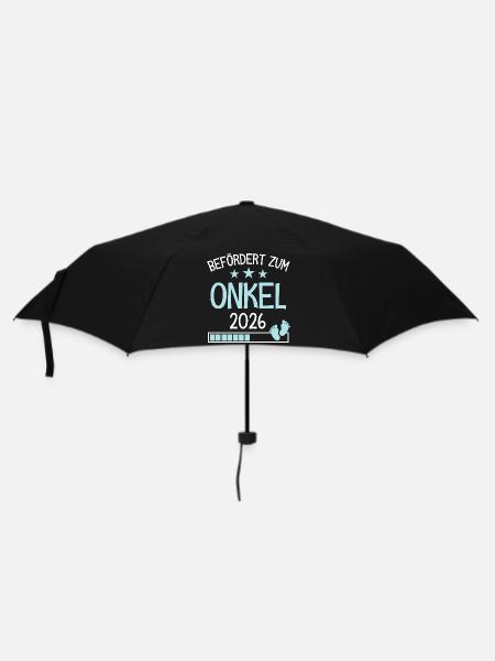 Befördert Onkel 2026 Geschenk für neuer Onkel - Regenschirm (klein) - Schwarz
