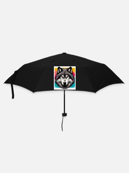 Wolf - Umbrella (small) - black