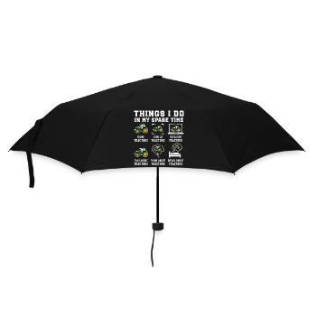 Funny Tractors Lover Things I Do In My Spare Time - Umbrella (small) - black - Front