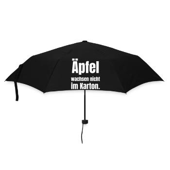 Les pommes ne poussent pas en cartons - Parapluie standard - noir - Devant