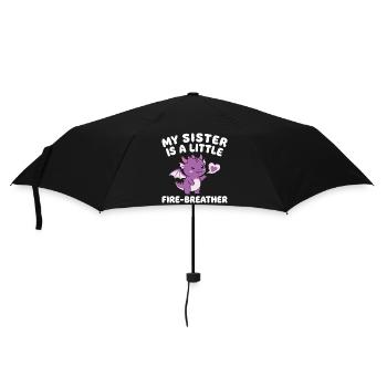 Frère Dragon Mignon, Frère ou Sœur - Parapluie standard - noir - Devant