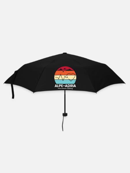 Alpe-Adria Fahrrad - Regenschirm (klein) - Schwarz