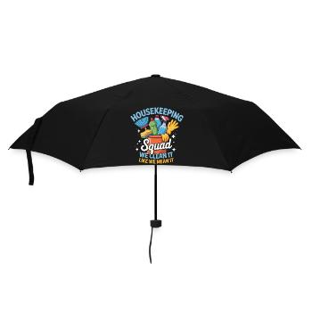 Funny Cleaning Design - Umbrella (small) - black - Front