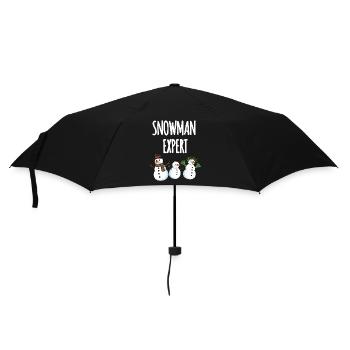 Snowman Expert - Regenschirm (klein) - Schwarz - Vorne