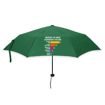 Warum ich beim Schwimmen verliere Schwimmen  - Regenschirm (klein) - Flaschengrün - Vorne