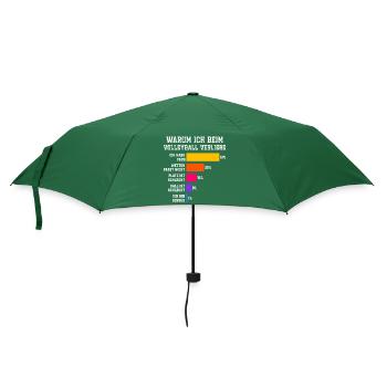 Warum ich beim Volleyball verliere Volleyball - Regenschirm (klein) - Flaschengrün - Vorne