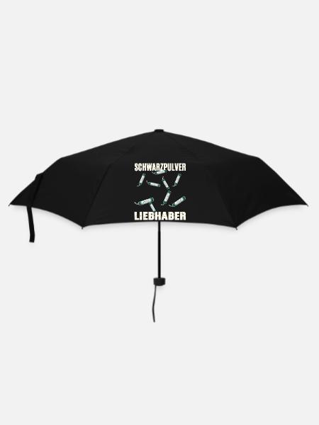 Schwarzpulver Liebhaber - Regenschirm (klein) - Schwarz