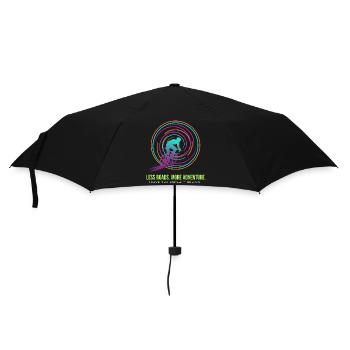 Cycling Adventure: Neon Spiral - Umbrella (small) - black - Front