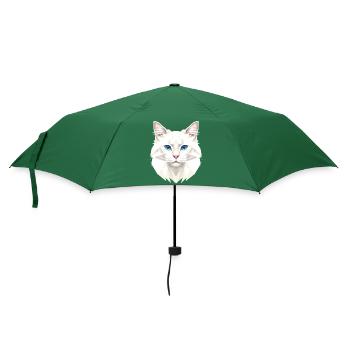 Chat Angora Chat Angora Chat Angora Mignons Chats Angora - Parapluie standard - vert bouteille - Devant
