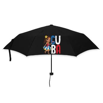 Kuba Stolz & Heimat - Cuba Flagge Design - Regenschirm (klein) - Schwarz - Vorne