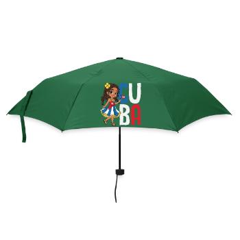 Cuba Pride & Home - Design du drapeau de Cuba - Parapluie standard - vert bouteille - Devant