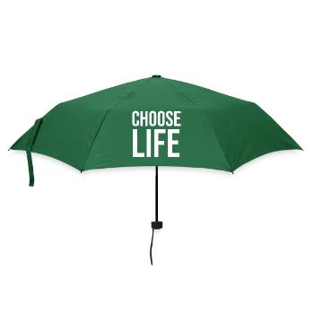 Choisissez un design typographique audacieux pour la vie - Parapluie standard - vert bouteille - Devant