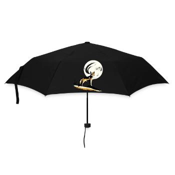 Jackal in the moonlight - Umbrella (small) - black - Front