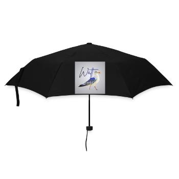 Wattvogel_3 - Umbrella (small) - black - Front
