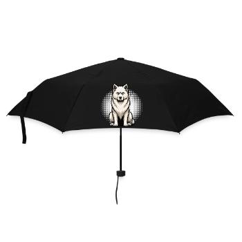 Chiens bergers blancs bergers - Parapluie standard - noir - Devant