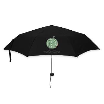 2606Melon Time Wassermelone Sommer Sonnenbrille - Regenschirm (klein) - Schwarz - Vorne