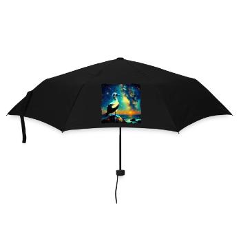 Blue-footed boobies Starry Night - Umbrella (small) - black - Front