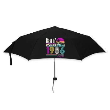 Juli 1986 Vintage Geburtstag Geschenk Retro - Regenschirm (klein) - Schwarz - Vorne