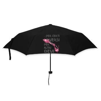 PER_CERTI_VERSI-02 - Regenschirm (klein) - Schwarz - Vorne