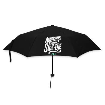 Aquaristik – Aquariums Run on Side-Eye - Regenschirm (klein) - Schwarz - Vorne