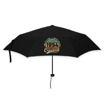 Vintage Rétro Cadeau D’anniversaire 1954 Vintage - Parapluie standard - noir - Devant
