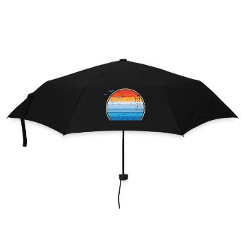 Sunset III - Regenschirm (klein) - Schwarz - Vorne