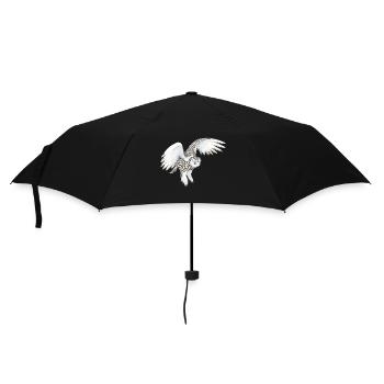 Snowy owl - Umbrella (small) - black - Front