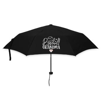 Baseball Grandma Heart Matching Family Grandma - Parapluie standard - noir - Devant