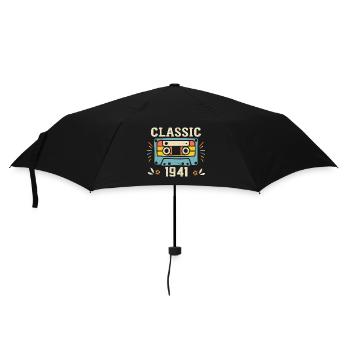 Vintage 1941 Cassette D'anniversaire Rétro 1941 - Parapluie standard - noir - Devant