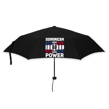 Dominikanische Republik | Dominikaner Geschenkidee - Regenschirm (klein) - Schwarz - Vorne