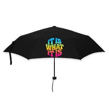 It is what it is - Umbrella (small) - black - Front