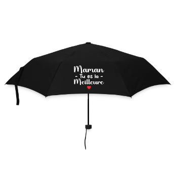Mama, du bist die Beste - Regenschirm (klein) - Schwarz - Vorne