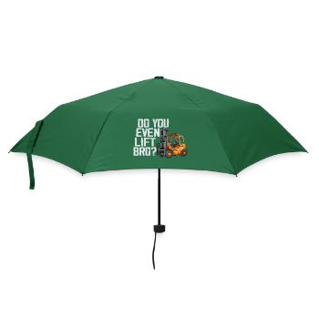 Do You Even Lift Bro - Umbrella (small) - bottlegreen - Front