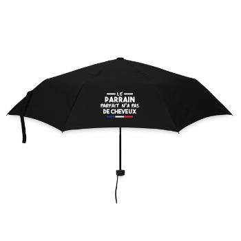 Le parrain parfait n'a pas de cheveux - Parapluie standard - noir - Devant