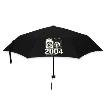 Jahrgang 2004 Retro Geburtstag Geschenk 2004 - Regenschirm (klein) - Schwarz - Vorne