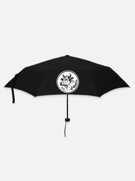 Kuh Kühe - Regenschirm (klein) - Schwarz