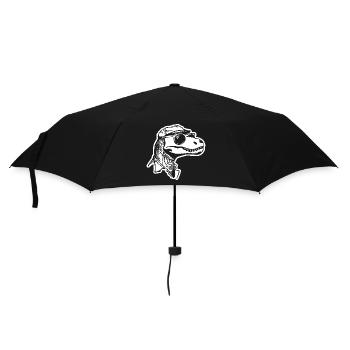 Dino Dinosaurier - Regenschirm (klein) - Schwarz - Vorne