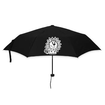 Lion Lion Head - Umbrella (small) - black - Front