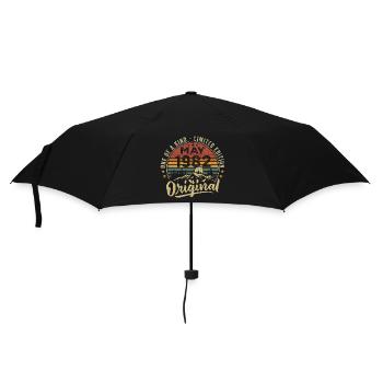 Mai 1982 Vintage Cadeau D’anniversaire Mai 1982 - Parapluie standard - noir - Devant