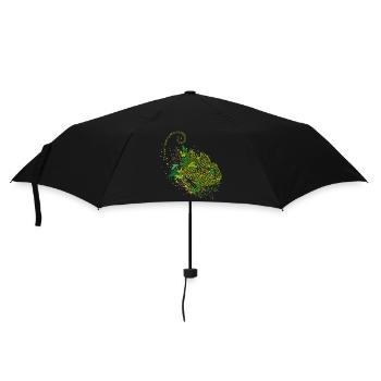 wunderschönes Chamäleon Graffiti - Regenschirm (klein) - Schwarz - Vorne