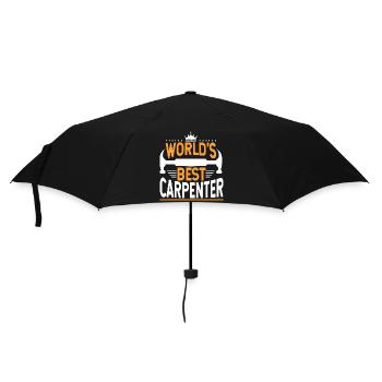 Chemise de charpentier Meilleur t-shirt cadeau de charpentier au monde - Parapluie standard - noir - Devant