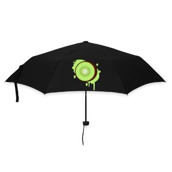 Kiwi graffiti - Umbrella (small) - black - Front