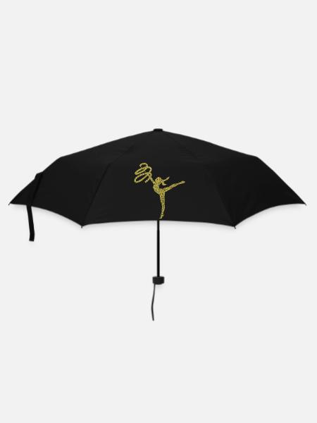 Turnerin Sport Frauen - Regenschirm (klein) - Schwarz
