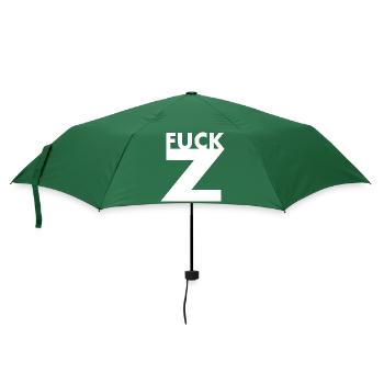 Fuck z - Regenschirm (klein) - Flaschengrün - Vorne