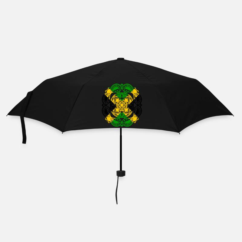 Jamaica Mandala - Parapluie standard - noir