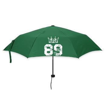 89 Zahl Krone - Regenschirm (klein) - Flaschengrün - Vorne