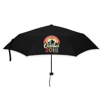 Cadeau D'anniversaire En Octobre 2019 Vintage - Parapluie standard - noir - Devant