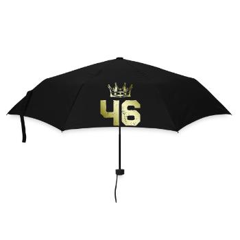 46 Couronne numérique - Parapluie standard - noir - Devant