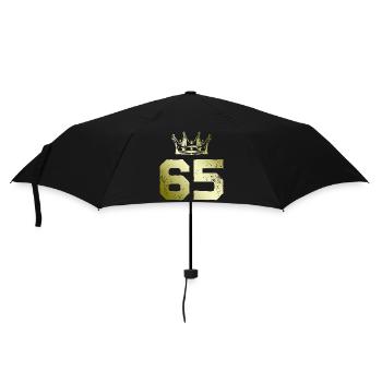 65 Couronne numérique - Parapluie standard - noir - Devant